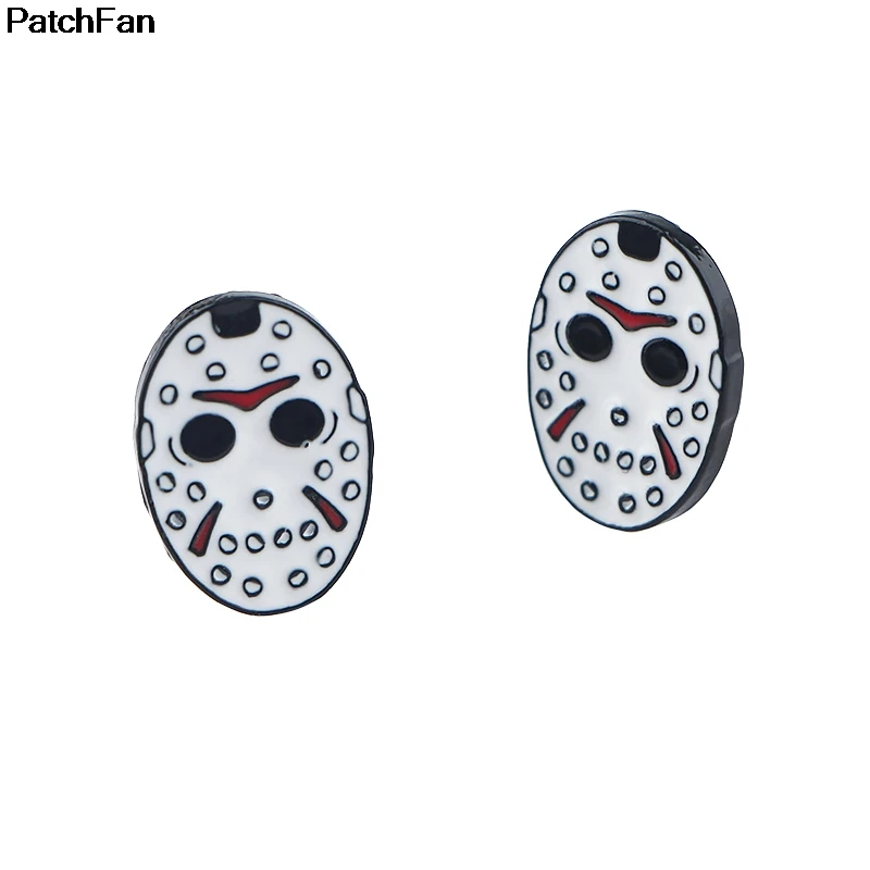 Серьги Patchfan Friday the 13th Movie, эмаль, цинк, креативные, вечерние, для женщин, сувенир, подарок, ювелирные изделия для фанатов A2582