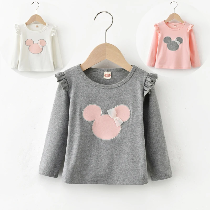 Little Kids Baby Girls Child Tees Casual Long Sleeve T-shirt Tops Shirts Clothes