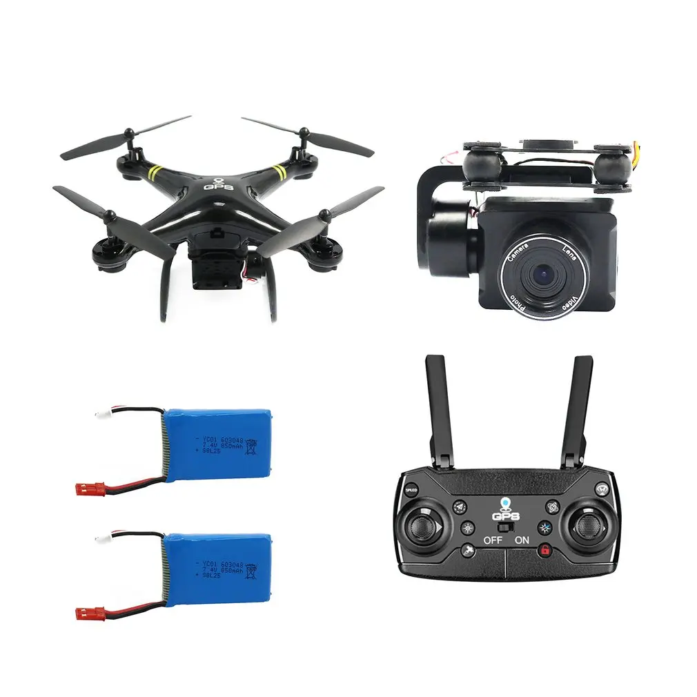 GW168 gps Радиоуправляемый Дрон с широкоугольной камерой 1080P Радиоуправляемый вертолет WiFi FPV высота удерживает долгое время Летающий Дрон с батареей 2/3