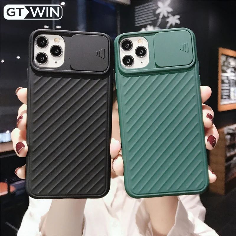 GTWIN Защитная камера анти-осень телефонные чехлы для iPhone 11 Pro Max X XS XR 7 8 Plus Матовая