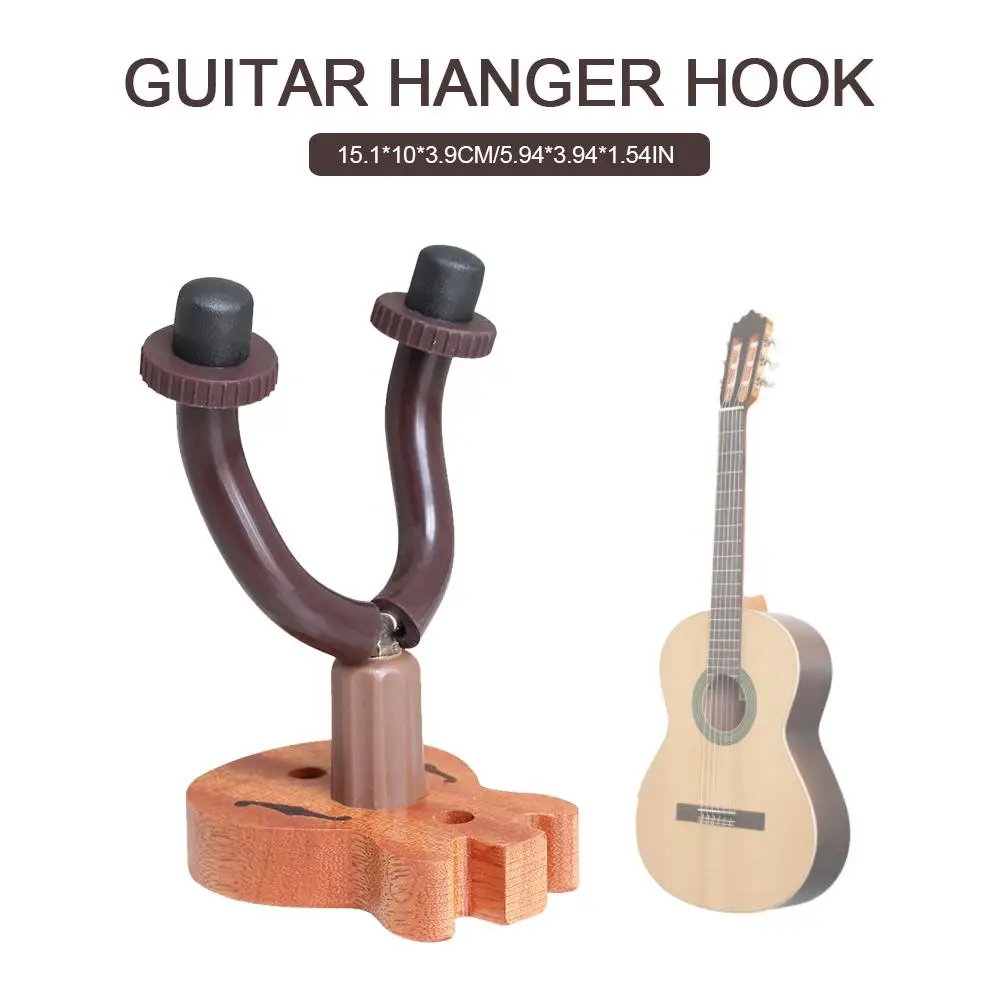 

1PC Guitar Hanger Hook Wall Mount Bracket Rack Guitar Holder Show Stander Bass Screws Accessories