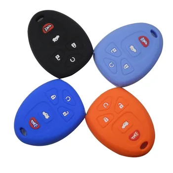

Kutery 30pcs/lot 5 Buttons Silicone Remote Car Key Case Cover For Buick GMC Chevrolet Cadillac Pontiac Saturn