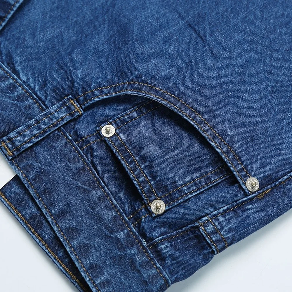 2021 Mens Classic Thin Summer Jeans Blue Male High Waist Denim Overalls 100% Cotton High Quality Brand Men Jean Pants Size 40 42 3
