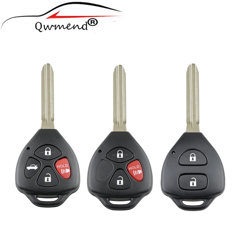 Чехол для ключа Toyota 2/3/4 кнопка дистанционного чехол Camry ключ Avalon Corolla Matrix RAV4 Venza Yaris