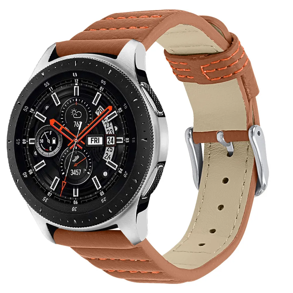 Кожаный сменный Браслет для часов для samsung gear S3/Galaxy Watch 46 мм 22 мм ремешок для huawei Watch GT 46 мм/42 мм элегантный/2 Pro ремень