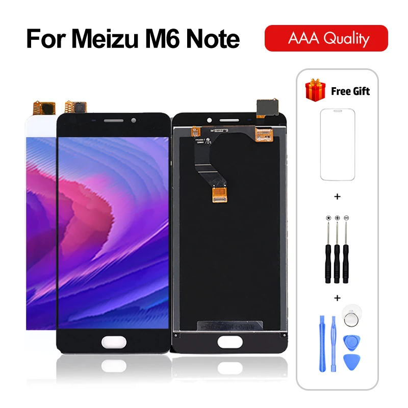 for Meizu M6 Note LCD Display with Touch Digitizer Assembly Screen Repair 5.5&quot New Tested gifts | Мобильные телефоны и