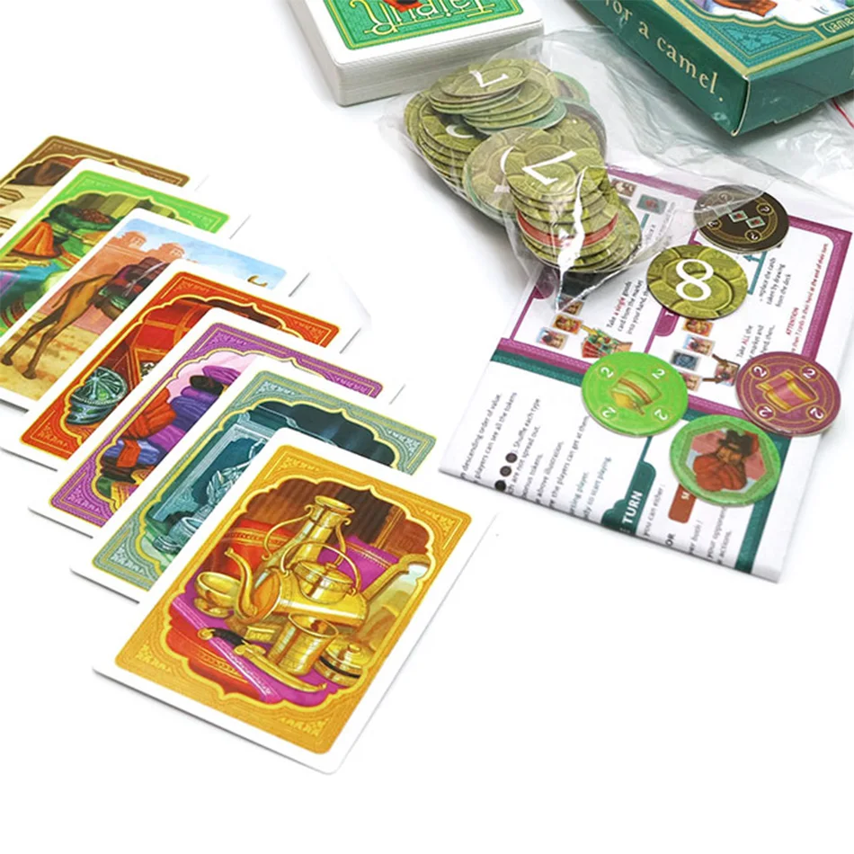 Jaipur Board Games English Spanish Rules Strategy Trade Game For 2 Players Adult Lovers Card Game Board Games Aliexpress