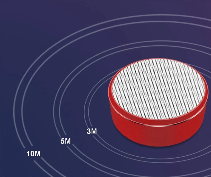 Портативный мини-динамик Bluetooth, сабвуфер из алюминиевого сплава, музыкальный 3D объемный громкоговоритель, 800 мАч, микрофон для TF карты, 3,5 мм, AUX FM