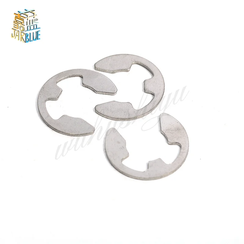 

100Pcs DIN6799 GB896 M2.5 M3 M4 M5 M6 M7 M8 304 Stainless Steel Circlip Sack Retainer E E-type Buckle-shaped Split Washers