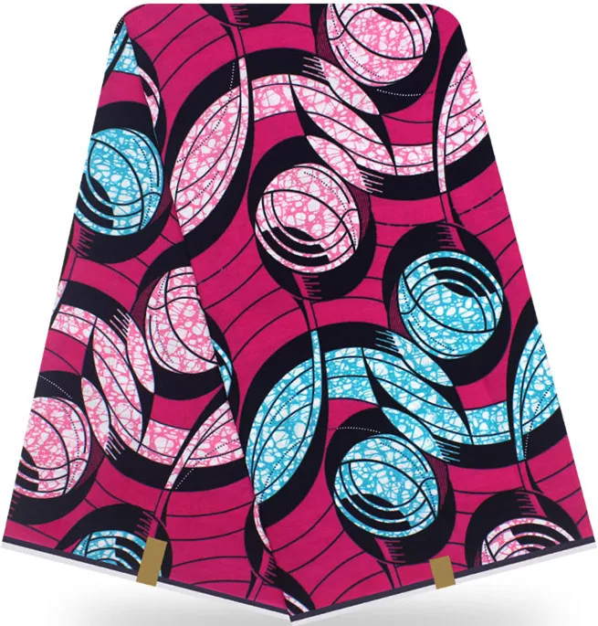 Африканская вощеная ткань принтом Анкара ткань африканская ткань высокого качества 12 ярдов хлопок ткань для платья африканская настоящая восковая HH-Y18