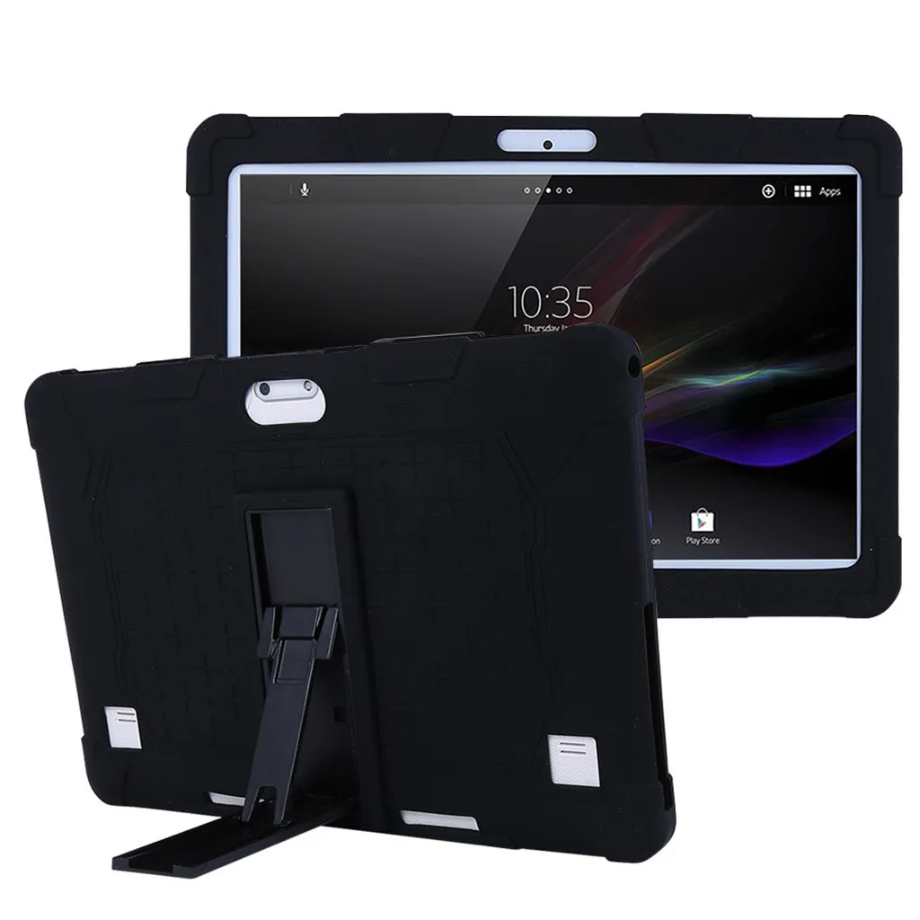 Сплошной цвет мягкий силиконовый чехол для 10 дюймов 1 Android Tablet PC модный защитный