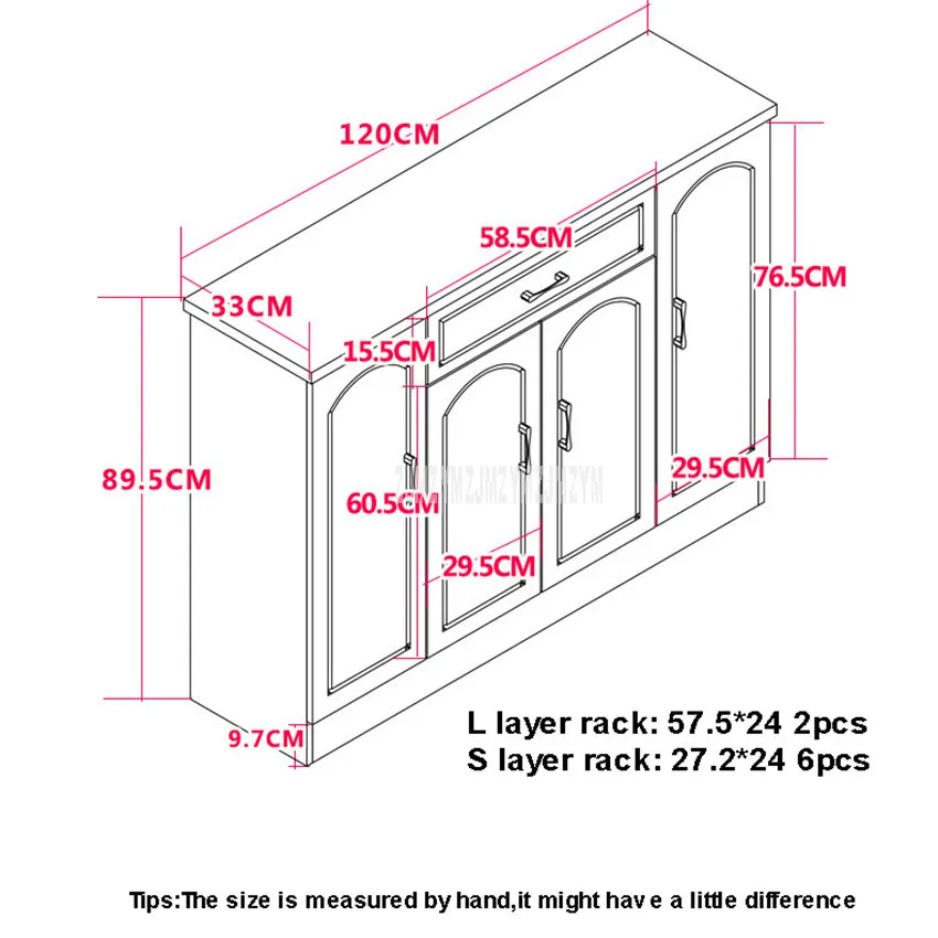 120*89.5cm Simple Modern Style Doorway Multi-function Shoes Cabinet With 4 Doors 1 Drawer Shoe Storage Organizer Home Furniture 120*89.5cm Simple Modern Style Doorway Multi-function Shoes Cabinet With 4 Doors 1 Drawer Shoe Storage Organizer Home Furniture