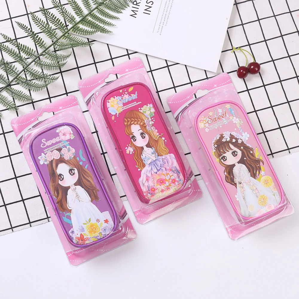 Девушка пенал Kawaii пенал школьный созидательный пеналы прекрасный пинал канцелярия для школы канцтовары пеналы для школы пенал школьный для девочек пенал для мальчиков школьные принадлежности пиналы Пенал