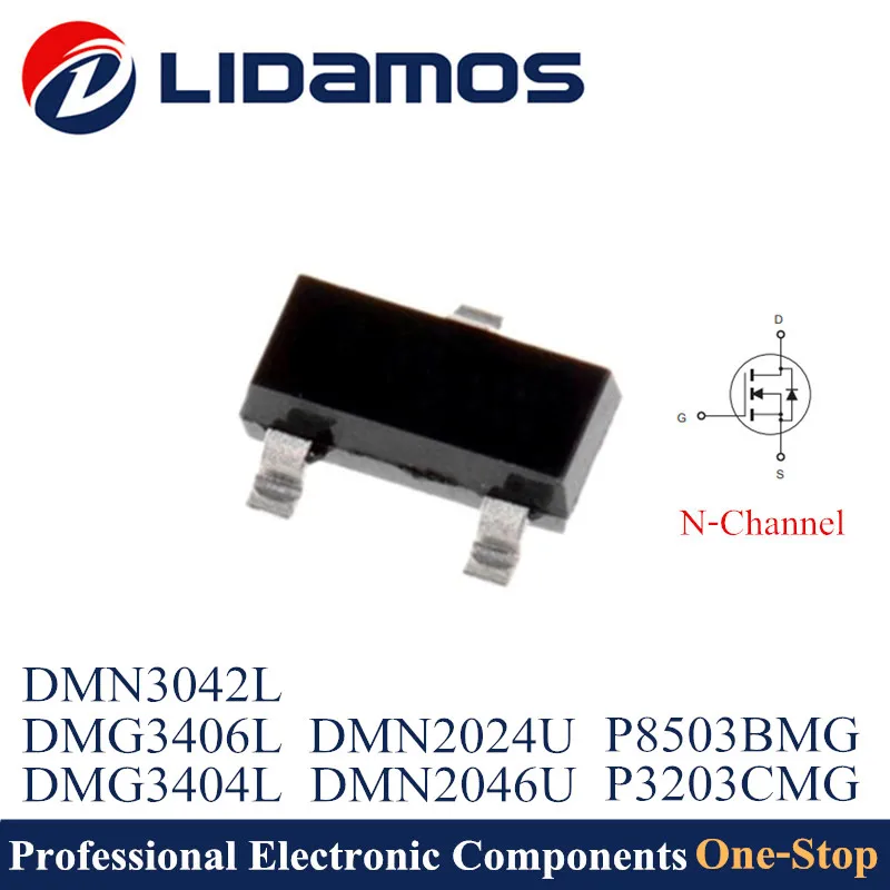 200pcs N-channel 20v 30v Dmg3404l Dmg3406l Dmn3042l Dmn2024u Dmn2046u ...