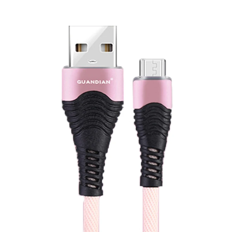 Android rose gold Подходит для Android универсальный USB кабель для передачи данных для мобильного телефона type-c IOS тканевый зарядный кабель 3A Быстрая зарядка 1 м micro usb - Color: Android rose gold