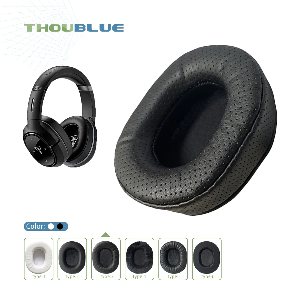 Запасные амбушюры THOUBLUE для наушников Turtle beach 800p Elite с пенным наполнителем
