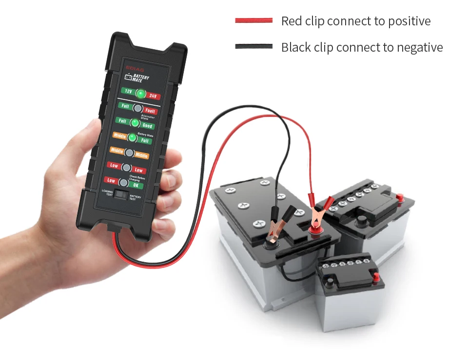 EDIAG BM310 Car Battery Tester &brake fluid tester  12V 24V Digital Test 6 /7LED Lights Display OBDII car High Quality obd 2