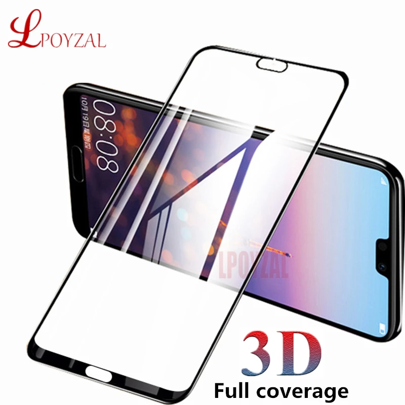 LPOYZA 3D закаленное стекло для huawei P20 Pro Lite P10 Plus Защита экрана Honor 10 Nova 3 P Smart 2019 |