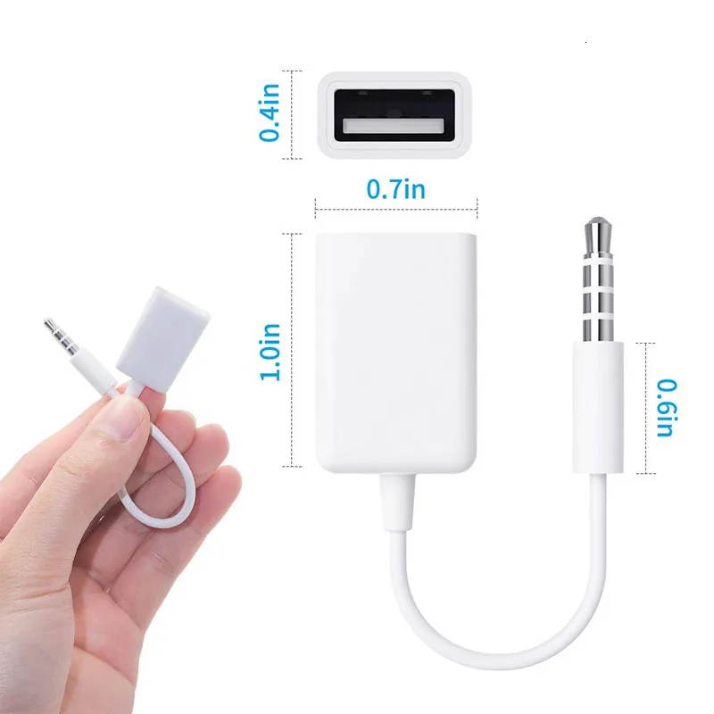 Автомобильные аксессуары MP3 3,5 мм Мужской AUX аудиоразъем USB 2,0 Женский кабель Шнур автомобильный Стайлинг Авто гаджеты