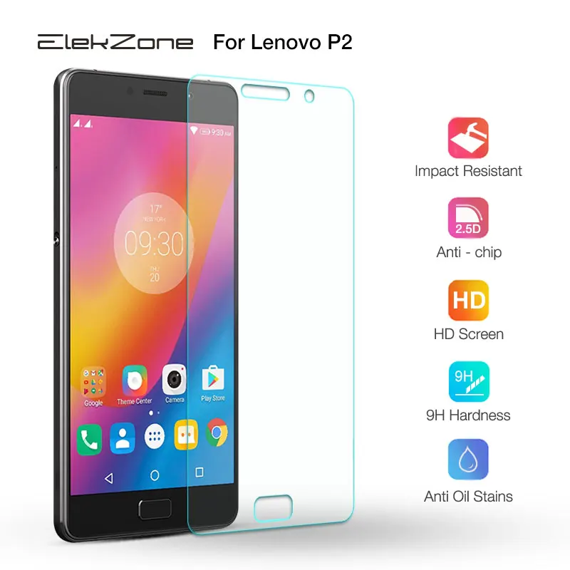 Закаленное стекло 9H HD с нано покрытием защитная пленка для экрана Lenovo P2 2.5D