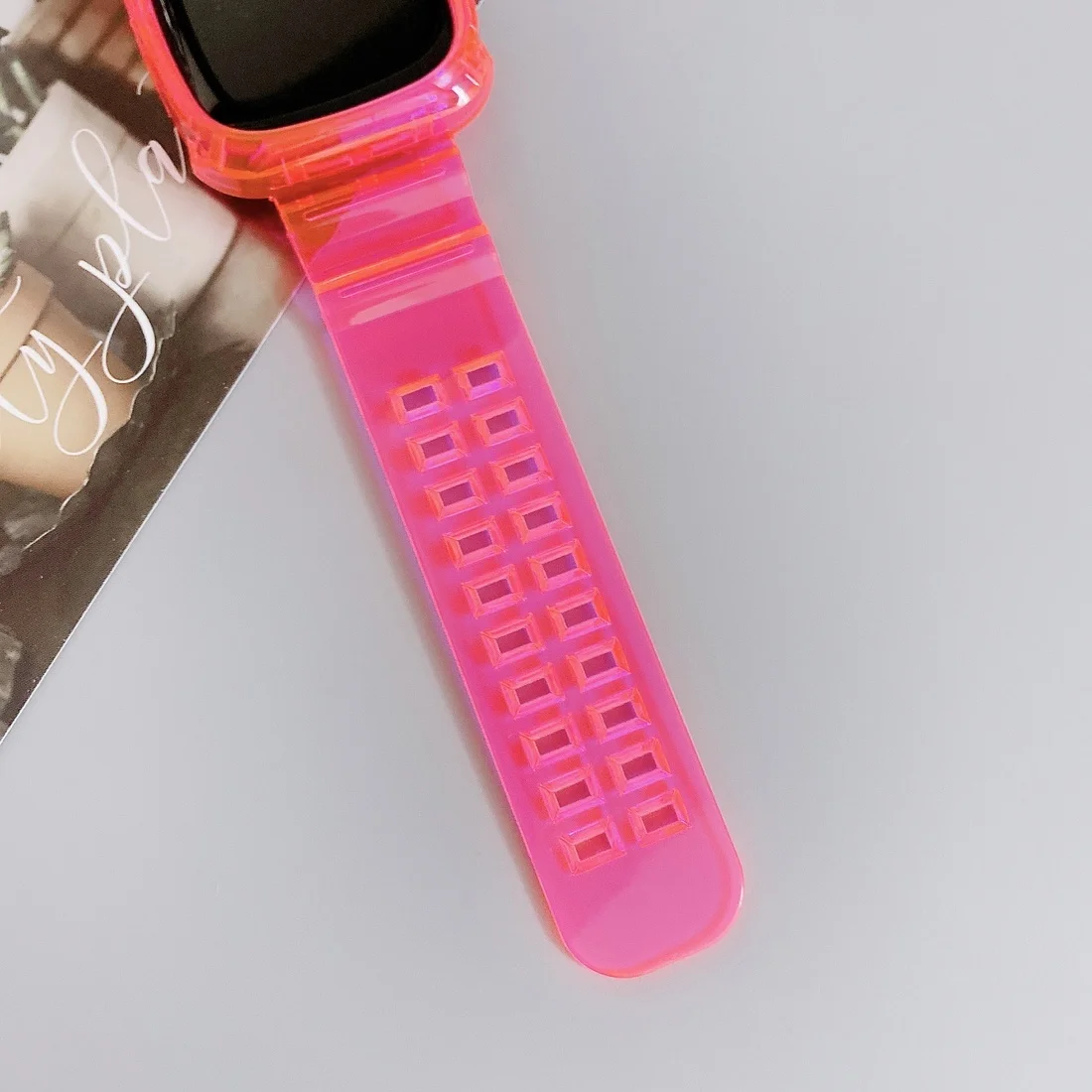  2 in 1 TPU Ʈ Fitbit, Versa 3  ÷  Ǹ Ʈ  ð Versa 3 ȣ ̽