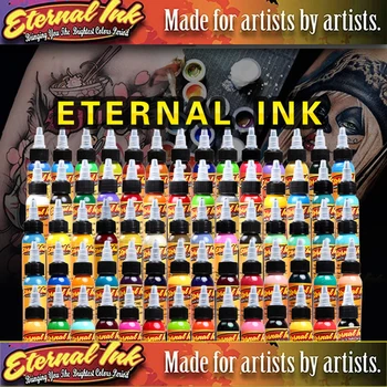 

50 colores 30 ml/botella de tinta para tatuaje negro permanente pintura de arte corporal Micro pigmento marrón ceja tatuaje eter