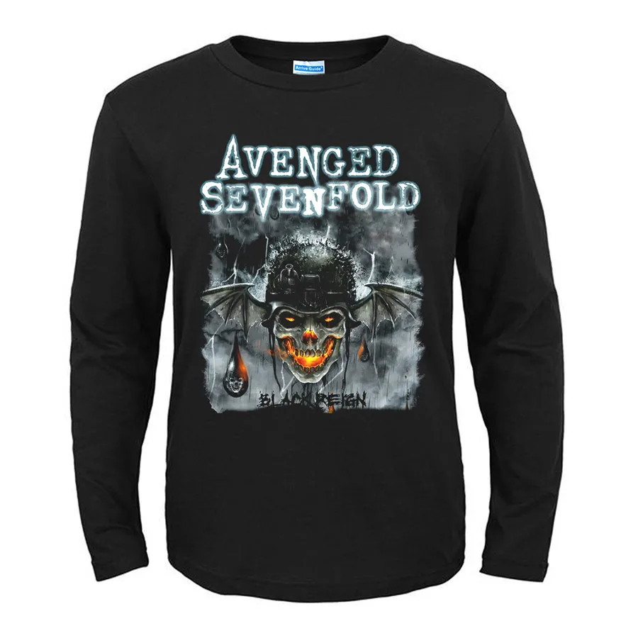 31 дизайн Avenged Sevenfold A7X рок 3D Череп Демон смерти рубашка панк Harajuku тяжелый металлический скейтборд футболка с длинными рукавами