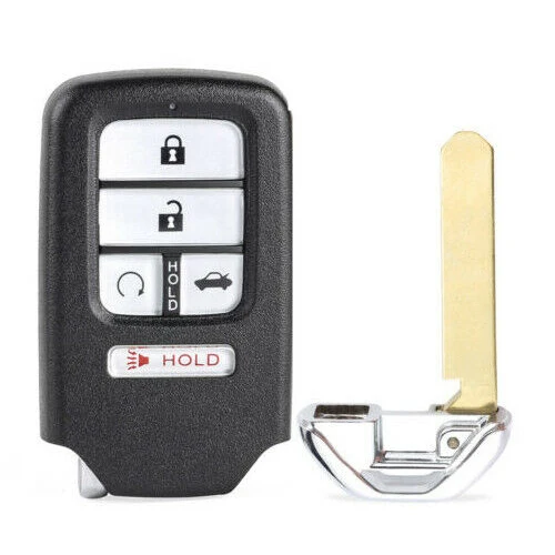 KEYECU Smart Prox чехол для дистанционного ключа от машины оболочка для Honda ясность Accord XRV CRV FIT Civic Pilot, FOB 2 3 4 5 6 кнопок с лезвием - Цвет: Оранжевый