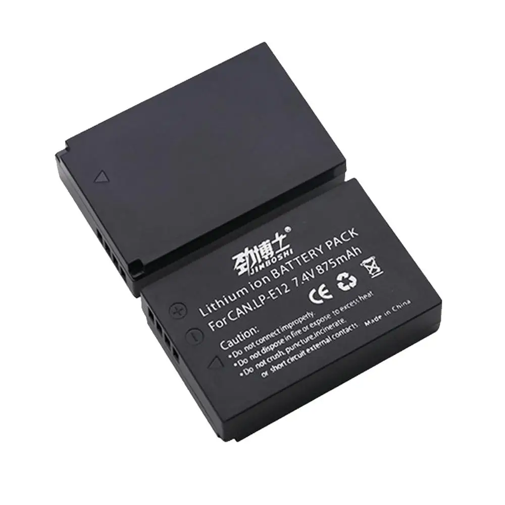 1 шт. 875 мАч LP-E12 LPE12 LP E12 запасная батарея+ USB одно зарядное устройство для Canon EOS M10 M100 M2 100D Kiss X7 Rebel SL1