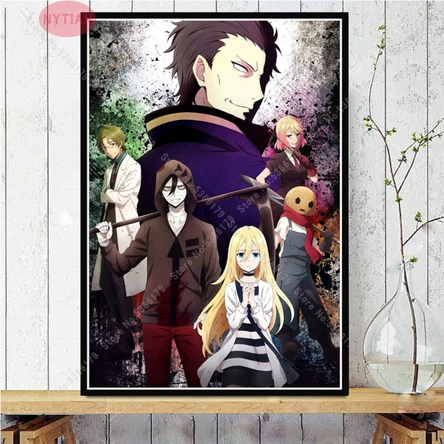 Satsuriku no Tenshi Angels Of Death Anime Canvas Painting Vintage