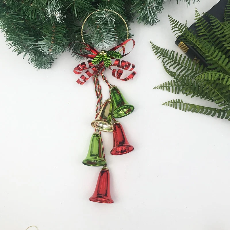 

Christmas Bell Pendant Door Hanging Jingle Bell Ornaments Metal Bell For Home Decor Mini Christmas Tree Craft for Party New Yea
