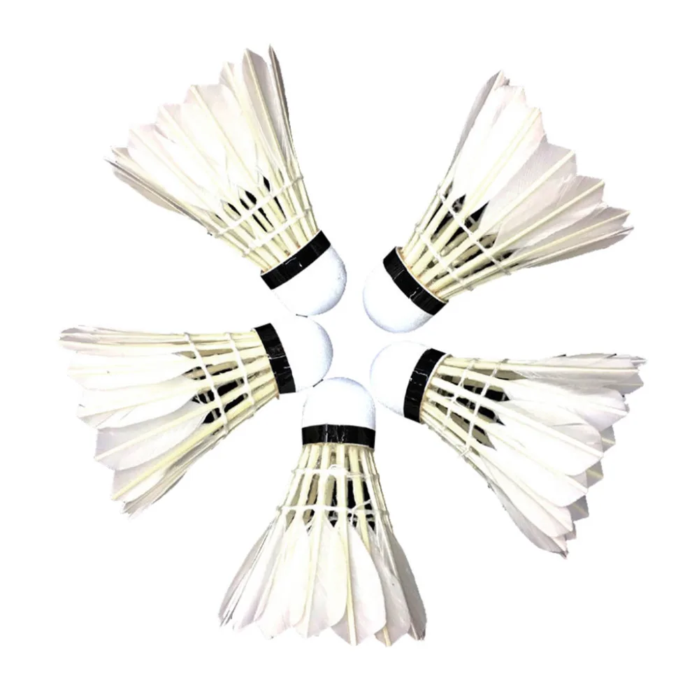 12Pcs White Feather Badminton Ball Shuttlecocks Sport Training Game #4R01 (3)