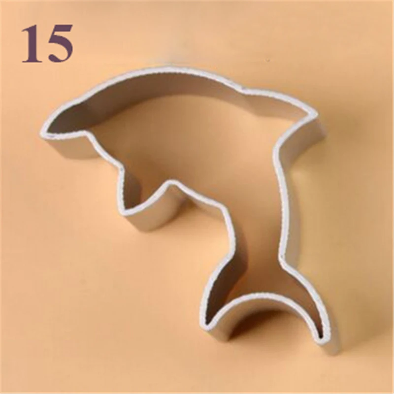 15 Форма для печенья из нержавеющей стали, инструмент для торта, форма для печенья, штампы для резки - Цвет: 15