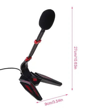 

USB 3.5mm Gaming Microphone for Computer Recording Live Broadcast Chatting Mic