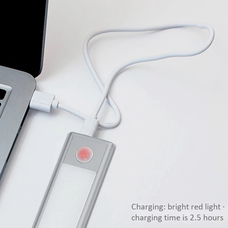 PIR датчик движения светодиодная подсветка под шкаф USB Перезаряжаемый шкаф ночной Светильник для кухни домашние настенные лампы