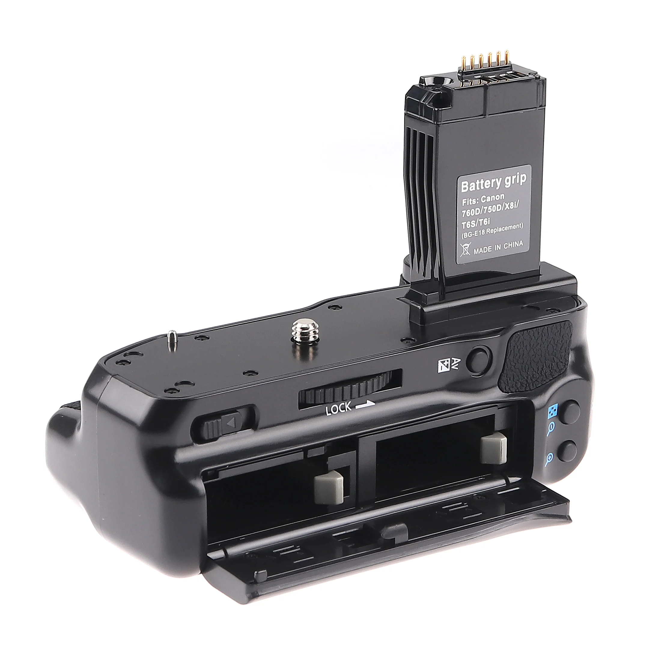 Vertical Battery Grip Handle Holder Pack For Canon 760D/750D/X8i/T6S/T6i Camera