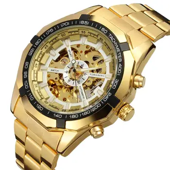 

2020 New Fashion FORSINING Skeleton Men Automatic Watches Movement Business Analog Dial Band Strap Wrist Automatic Watch