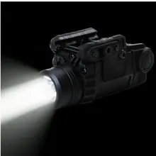 Охотничий Тактический светодиодный фонарик X5L белый свет 190 люмен интегрированный зеленый лазерный прицел для 20 мм Пикатинни