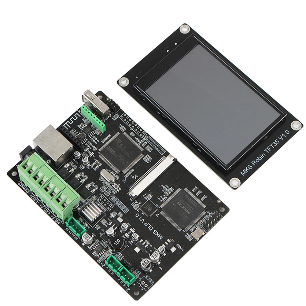 MKS DLP 3D Printer Accessories Replacement LCD Display Hardware Control Board Kit Touch Screen Light Curing TFT35 Software Cable