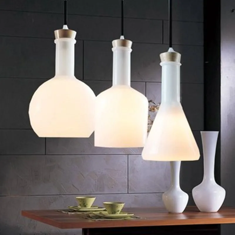 

Magic Bottle Pendant Lamp Restaurant Shop Hotel Bar Cafe Loft Modern Benjamin Hubert Labware Reproduction Glass Suspension Light