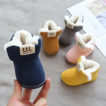 

Toddler Infant Kid Baby Boys Girls Cartoon Winter Warm Short Boots Booties Shoes Autumn Winter Children's Boots Kicks