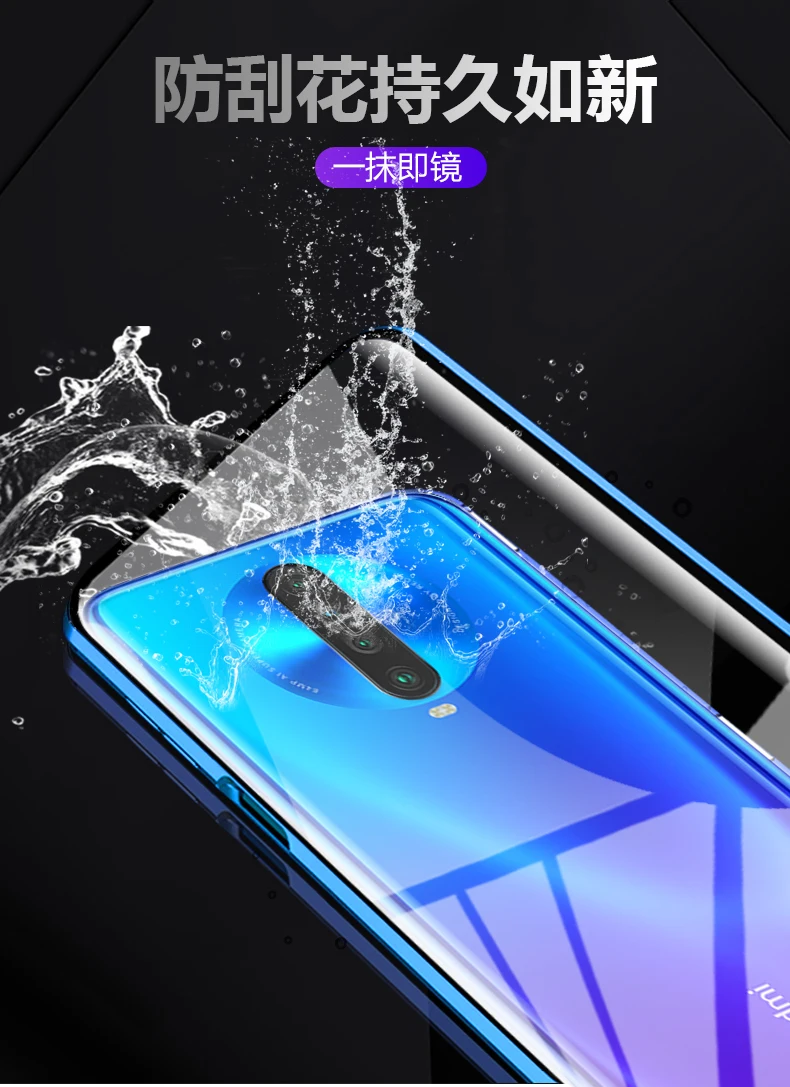 Двусторонний Магнитный поглощающий металлический чехол для Xiaomi Redmi Note 8T Redmi K30 Pro 360, полностью защитный чехол-накладка