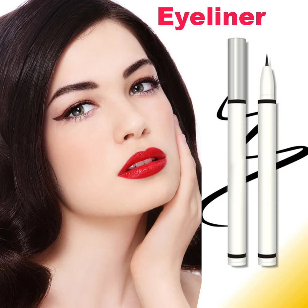 Moda à Prova Rápida para Mulher Dwaterproof Água Delineador Caneta Longa Duração Fino Secagem Senhora Diferente Maquiagem Estilo 1 Moda à prova dwaterproof água delineador caneta