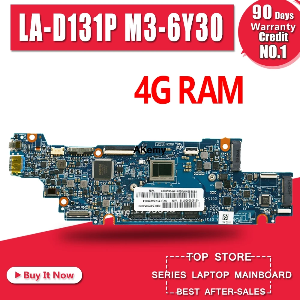LA-D131P материнская плата для ноутбука lenovo YOGA 700-11ISK оригинальная материнская плата 4G-RAM M3-6Y30