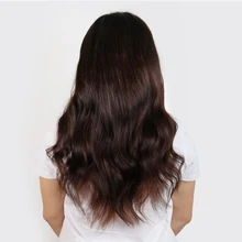 Señora De pelo Clip en extensiones del pelo humano recto 8 piezas conjunto máquina hecha pelo brasileño Remy Clips cabeza completa 14 16 18 20 22