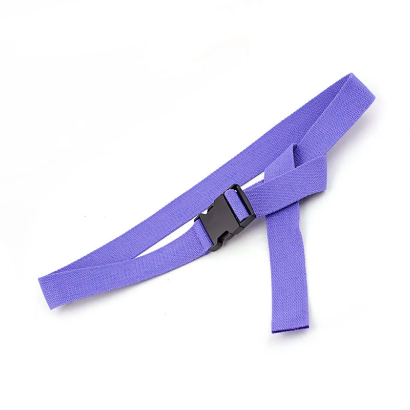 Fashion Black Casual Female Waist Belts Plastic Buckle Solid Color Long Ceinture Femme Fashion Women Plastic Pants Belt Canvas