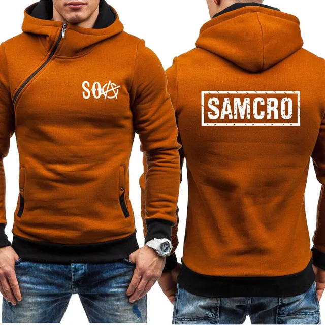 Мужские толстовки с капюшоном спортивная куртка на молнии для SOA Sons of anarchy, Детский Повседневный свитшот для мальчиков флисовое теплое худи в стиле хип-хоп - Цвет: as picture