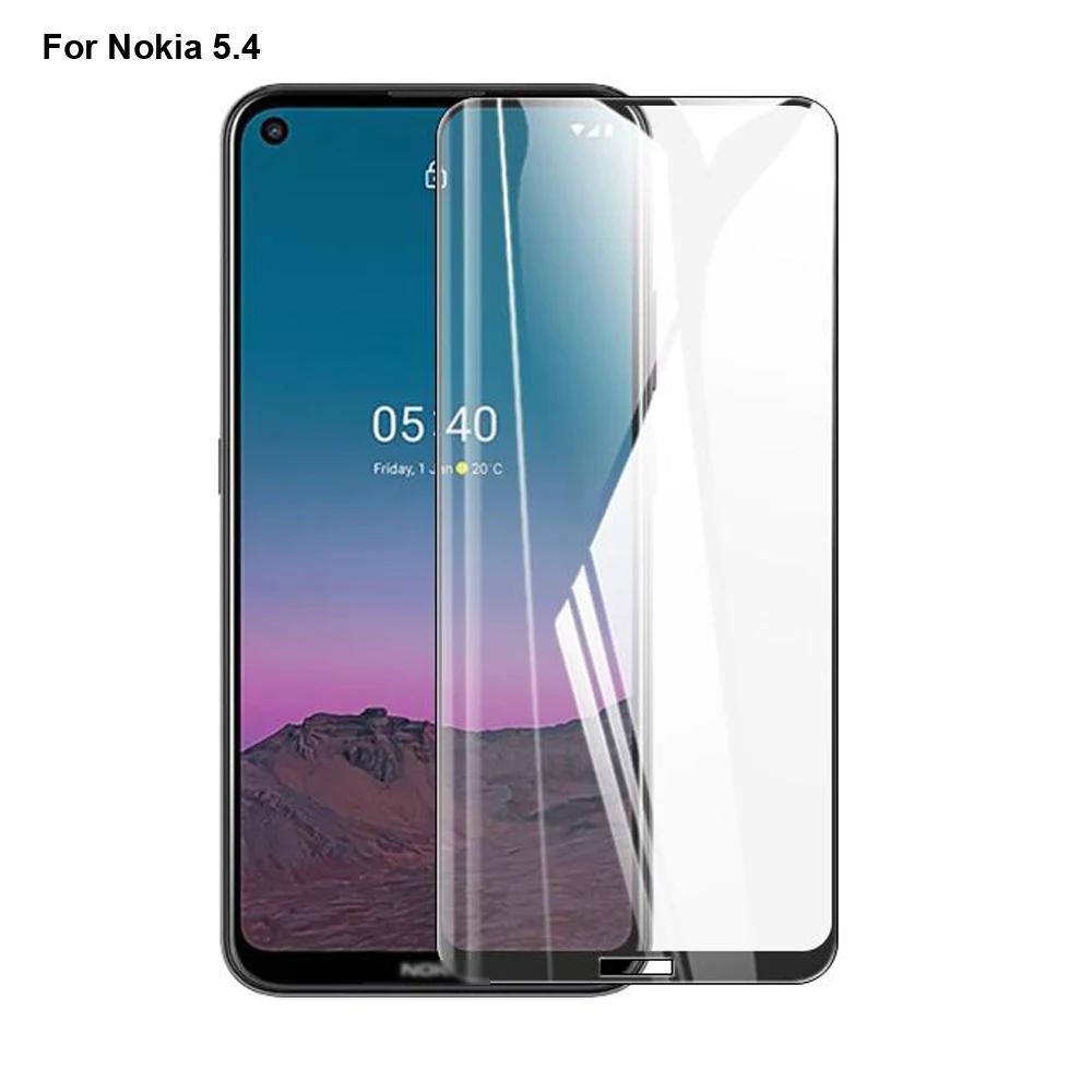 

2 шт., закаленное стекло для Nokia 5,4, Защитная пленка для экрана Nokia5.4