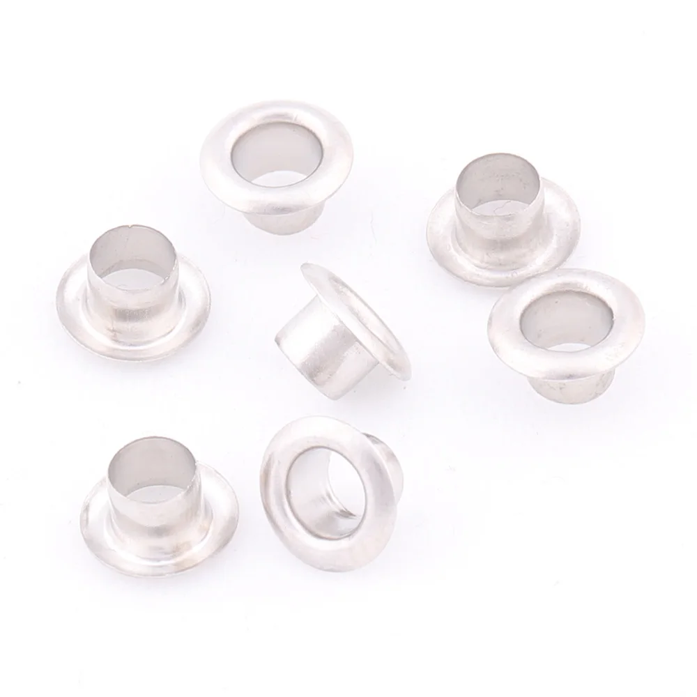 Silver1000 pcs Металлические люверсы 7,5*4*4 мм для рукоделия, скрапбукинга, сумки, люверсы для одежды, Швейные аксессуары - Цвет: Silver1000 pcs
