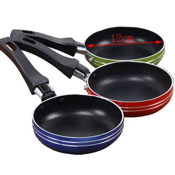 

1pc 12cm Nonstick Frying Pan Skillet Mini Fried Eggs Saucepan Flat Pan Roasting Pans Cookware Random Color